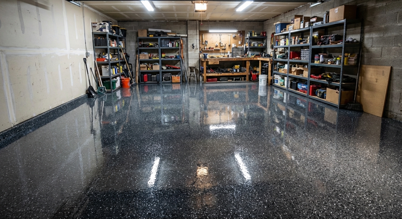 Epoxy coated floor