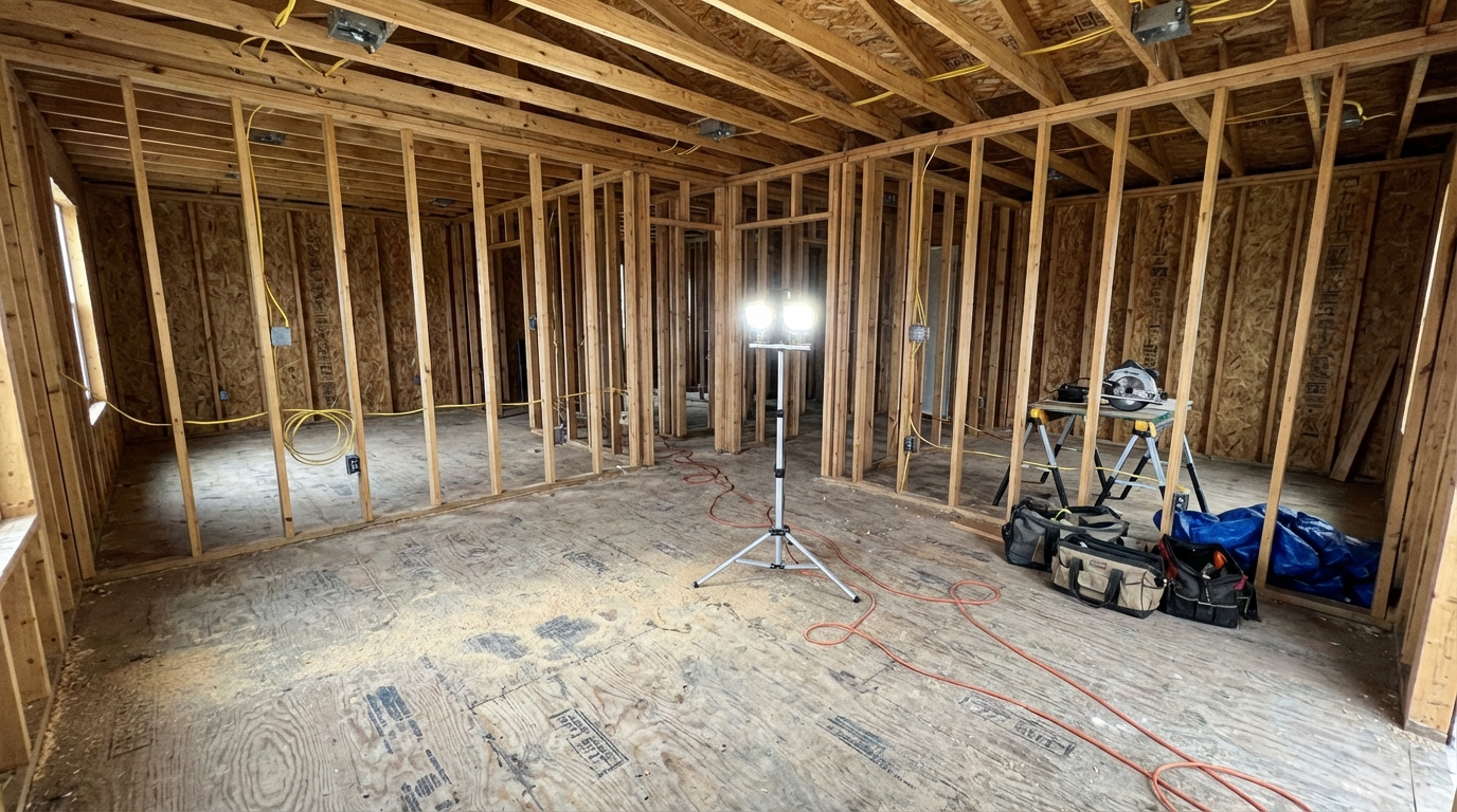 During construction