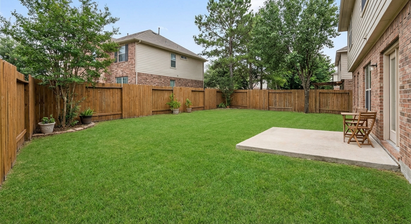 Current backyard