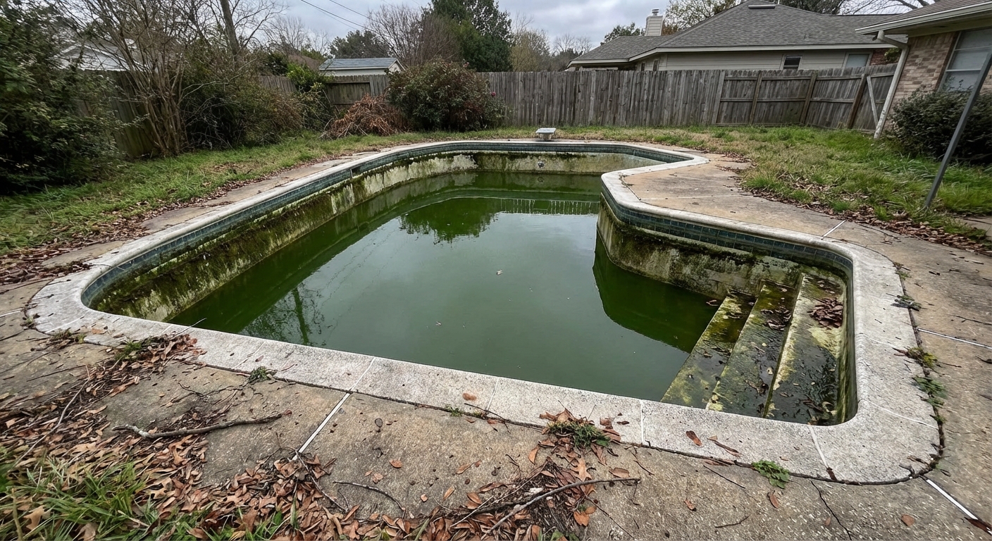 Green algae bloom
